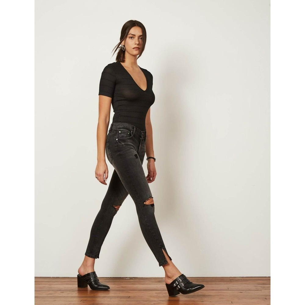 Boyish Womens The Riley Jeans In To Catch A Theif Charcoal Wash Size 26